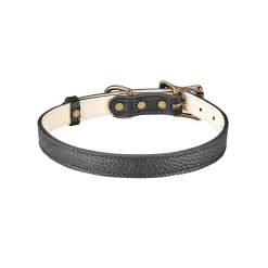 Pebble Grain Leather Dog Collar
