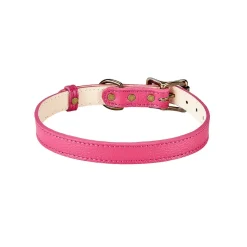 Pebble Grain Leather Dog Collar