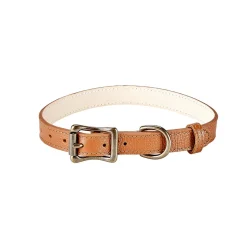 Pebble Grain Leather Dog Collar
