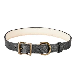 Pebble Grain Leather Dog Collar