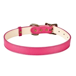 Pebble Grain Leather Dog Collar