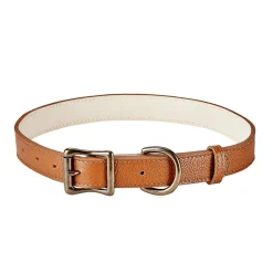 Pebble Grain Leather Dog Collar