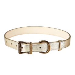 Pebble Grain Leather Dog Collar