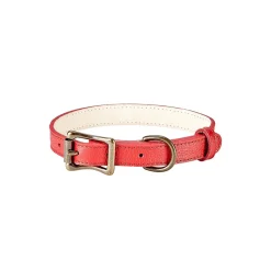 Pebble Grain Leather Dog Collar