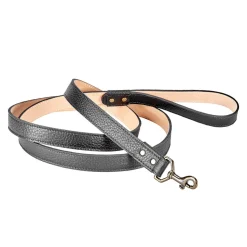 Pebble Grain Leather Dog Leash