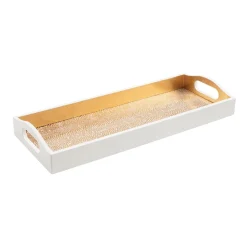 Pebble Lacquer Bar Tray in Gold