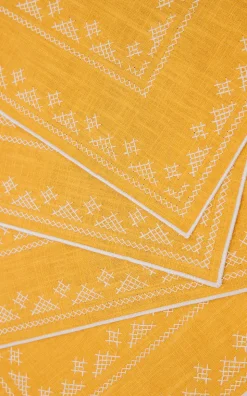 Pedralbes Placemats in Marigold, Set of 4