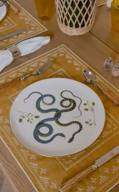 Pedralbes Placemats in Marigold, Set of 4