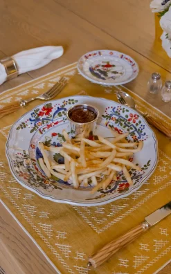 Pedralbes Placemats in Marigold, Set of 4