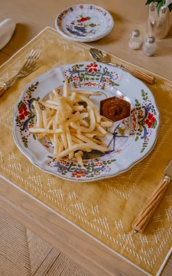 Pedralbes Placemats in Marigold, Set of 4