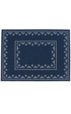 Pedralbes Placemats in Navy, Set of 4