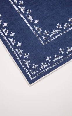 Pedralbes Placemats in Navy, Set of 4