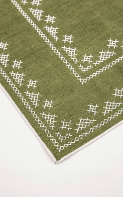Pedralbes Placemats in Olive, Set of 4