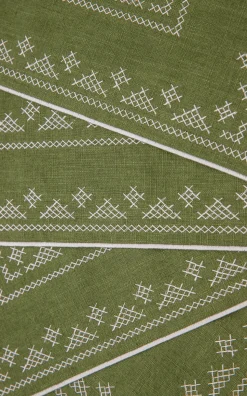 Pedralbes Placemats in Olive, Set of 4