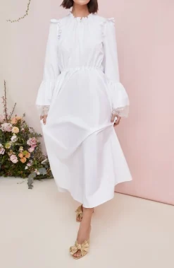 Penny Pleated Bow Heel in Gold