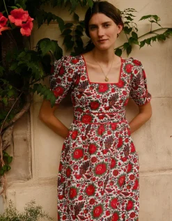 Peony Bird Evelyn Dress