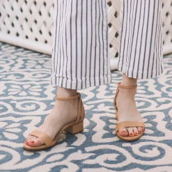 Perfect Block Sandal 30 in Sand Calf