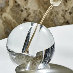 Perfect Circles Crystal Vases, Set of 2