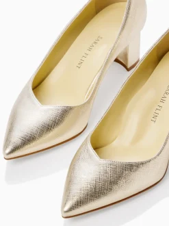 Perfect Emma in Gold Textured Saffiano