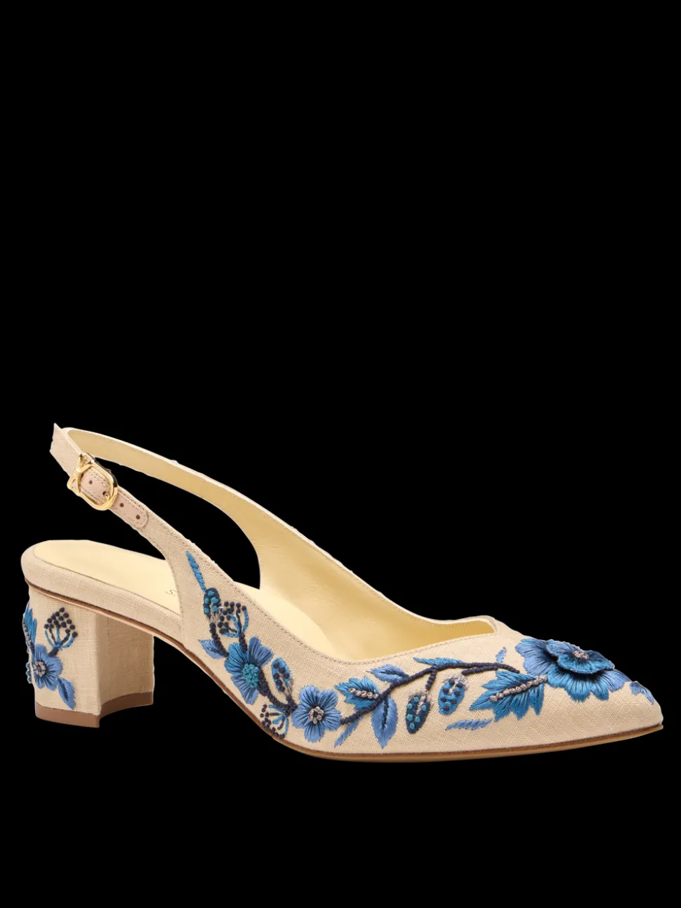 Perfect Emma Sling 50 in Navy Floral Linen