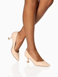 Perfect Kitten Pump 50 in Light Sand Patent