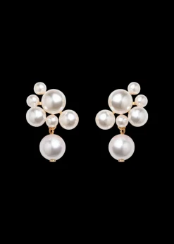 Perlita Earrings in Pearl