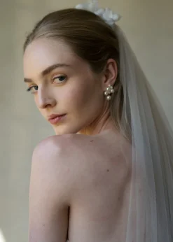 Perlita Earrings in Pearl