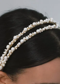 Perlita Headband in Pearl