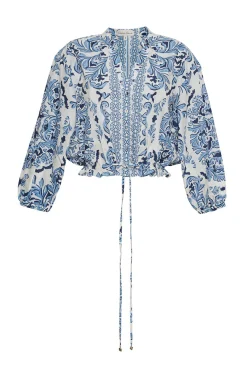 Perrin Top in Saltaire Light Blue