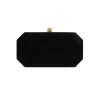 Perry Clutch in Black Diamond Crushed Velvet