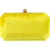 Perry Clutch in Limoncello Crushed Velvet