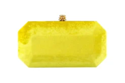 Perry Clutch in Limoncello Crushed Velvet