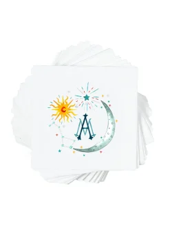 Personalized Crest Cocktail Napkins