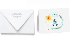 Personalized Crest Stationery Set