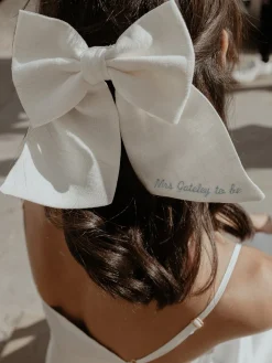 Personalized Marie Linen Bow