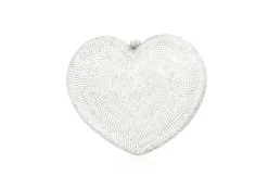 Petit Coeur L'amour Clutch in Silver