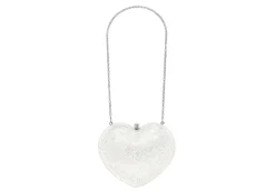 Petit Coeur L'amour Clutch in Silver