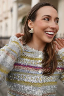 Petite Embellished Cœur Studs