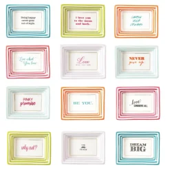Petite Wise Saying Tray in Gift Box, Set of 12