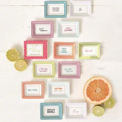 Petite Wise Saying Tray in Gift Box, Set of 12