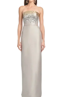 Phaedra Gown in Pewter