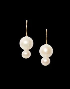 Phoebe Drop Earrings White Pearl