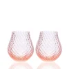 Phoebe Rose Stemless Wine Glasses, Set of 2