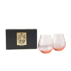 Phoebe Rose Stemless Wine Glasses, Set of 2
