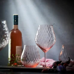 Phoebe Rose Stemless Wine Glasses, Set of 2