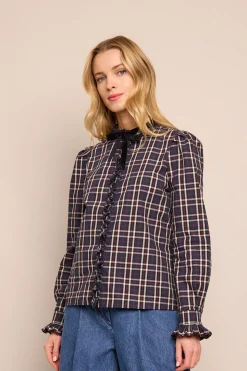 Pia Shirt in Elodie Tartan