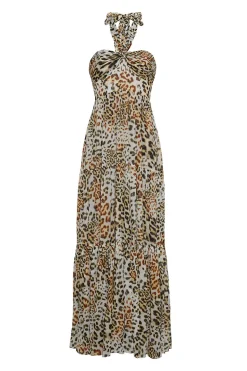 Piana Maxi Dress in Cheetah Natural