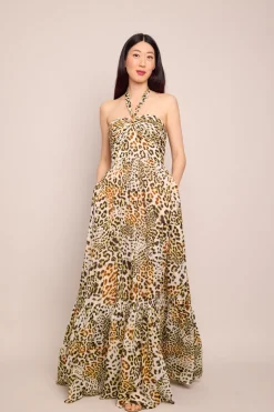 Piana Maxi Dress in Cheetah Natural