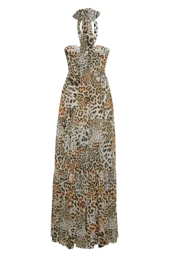 Piana Maxi Dress in Cheetah Natural