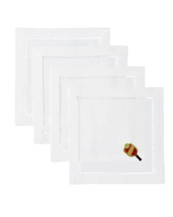 Pickleball Cocktail Napkins, Set of 4